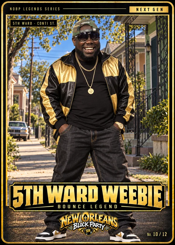 5th Ward Weebie trading card — 5th Ward, Conti Street. Next Gen, number 10 of 12.