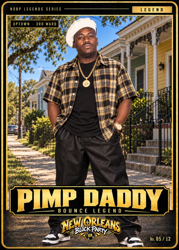 Pimp Daddy trading card — Uptown, 3rd Ward. Legend, number 5 of 12.